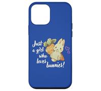 Carcasa para iPhone 12 Mini Womens Kids Chibi Just A Girl Who Loves Bunnies Bunny Lover