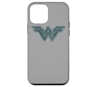 Carcasa para iPhone 12 Mini Wonder Woman Movie Blue and Gold Geometric Pattern Logo