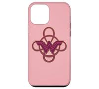 Carcasa para iPhone 12 Mini Wonder Woman Movie Pink Logo with Golden Lasso Details