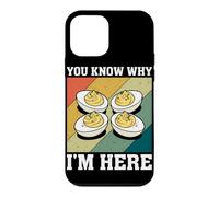 Carcasa para iPhone 12 Mini Ya Sabes por qué Estoy aquí Me Encanta Deviled Egg Otoño Acción de Gracias