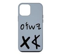 Carcasa para iPhone 12 Mini Yeshua Aleph TAV Jesús Primero Último en Paleo Hebreo (Negro)