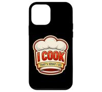 Carcasa para iPhone 12 Mini Yo cocino, eso es lo Que Hago, Chef Vintage, Divertida Cita de Cocina