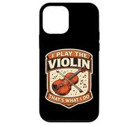 Carcasa para iPhone 12 Mini Yo toco el violín eso es lo Que Hago Profesor Violinista Vintage