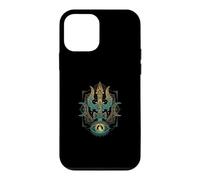 Carcasa para iPhone 12 Mini Yoga Mediación Dios Hindú Trishula Om