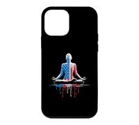 Carcasa para iPhone 12 Mini Yoga Yogi Mediación Zen Bandera Americana USA Drip Graffiti