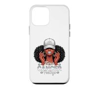 Carcasa para iPhone 12 Mini Zodiac Cancer Inspired Afro Women White Grey Cap Black Girl