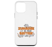Carcasa para iPhone 12 Mini Zuhause ist wo Meine Ratten Sind Rattenliebhaber