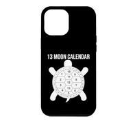 Carcasa para iPhone 12 Pro MAX 13 Moon Turtle Lunar Calendario Naturaleza Diseño Shell