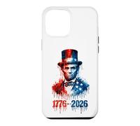 Carcasa para iPhone 12 Pro MAX 1776 2026 Bandera patriótica de los Estados Unidos de Abraham Lincoln