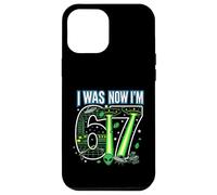 Carcasa para iPhone 12 Pro MAX 7º cumpleaños tenía 6 años Ahora Soy 7 Six Seven 67 Space Alien UFO