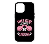 Carcasa para iPhone 12 Pro MAX A Esta Chica le Encanta posponer una Siesta Divertida dormida