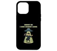 Carcasa para iPhone 12 Pro MAX Abduct Me Tengo Préstamos Estudiantiles Funny Alien Secuestro
