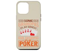 Carcasa para iPhone 12 Pro MAX Abuelo Juegos de Cartas Jugadores de póker Casino Jugador Abuelo