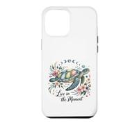 Carcasa para iPhone 12 Pro MAX Acuarela Tortuga Océano Vive en el Mom