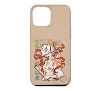 Carcasa para iPhone 12 Pro MAX Aesthetic Japanese Kabuki Kitsune Mask Demon Samurai Girl