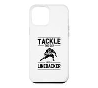Carcasa para iPhone 12 Pro MAX Afronta el día como un Jugador de fútbol Americano Linebacker