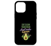 Carcasa para iPhone 12 Pro MAX Aguacate Gym AvoCardio Fitness Humor Divertido Entrenamiento de Salud
