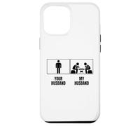 Carcasa para iPhone 12 Pro MAX Ajedrez Jugador Tu Marido Mi Esposo Esposa Divertido Ajedrez