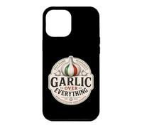 Carcasa para iPhone 12 Pro MAX Ajo sobre Todo Divertido Amante De La Comida Italiana Humor