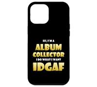 Carcasa para iPhone 12 Pro MAX Album Collector Costume Idgaf Music Vinyl Record Collecting