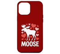 Carcasa para iPhone 12 Pro MAX Alce San Valentín Corazón Amor Vida Silvestre Animal Naturaleza