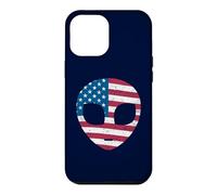 Carcasa para iPhone 12 Pro MAX Alien Head Bandera Americana Patriótica - I Love USA America Fan