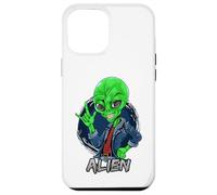 Carcasa para iPhone 12 Pro MAX Alien Rockstar Funny Martian Outer Space Sci Fi Invasión