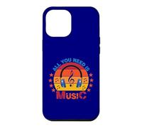Carcasa para iPhone 12 Pro MAX All You Need Is Music Retro Auriculares Clave de Sol
