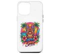 Carcasa para iPhone 12 Pro MAX Aloha Spirit Tiki Art | Playa de Surf en Isla Tropical de Hawái
