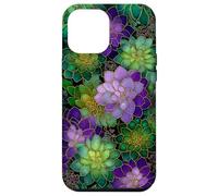 Carcasa para iPhone 12 Pro MAX Amante de Las Plantas suculentas de Cactus Verde Salvia púrpura