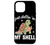 Carcasa para iPhone 12 Pro MAX Amante de los Libros Just Chillin In My Shell Turtle