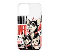 Carcasa para iPhone 12 Pro MAX Amante de los Perros Chihuahua Power, pequeños Pero poderosos