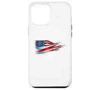 Carcasa para iPhone 12 Pro MAX American Patriotic Fighter Jets USA Flag ondeando el 4 de Julio