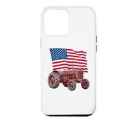 Carcasa para iPhone 12 Pro MAX American USA Flag Tractor Farmer