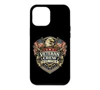 Carcasa para iPhone 12 Pro MAX American Veteran Crew EST 1776 Eagle Shield Patriotic USA
