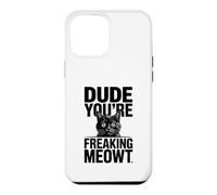 Carcasa para iPhone 12 Pro MAX Amigo, Eres una Maldita Imagen de Gato sorprendido por Meowt