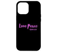 Carcasa para iPhone 12 Pro MAX Amor Paz Salmo Salvación Escritura Versículo bíblico Pacífico