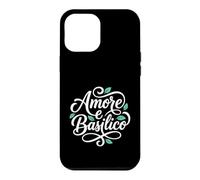 Carcasa para iPhone 12 Pro MAX Amor y albahaca Amore e Basilico Comida Italiana Dicho