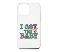 Carcasa para iPhone 12 Pro MAX Anuncio de Embarazo I Got The Baby Revelar Mardi Gras