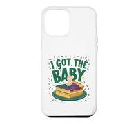 Carcasa para iPhone 12 Pro MAX Anuncio de Embarazo I Got The Baby Revelar Mardi Gras
