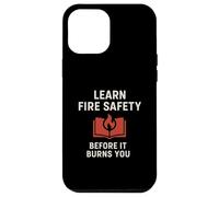 Carcasa para iPhone 12 Pro MAX Aprender Seguridad contra Incendios | Concientización de Seguridad Motivacional de