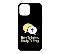 Carcasa para iPhone 12 Pro MAX Aquí para Escuchar Listo para Orar Consejero Cristiano
