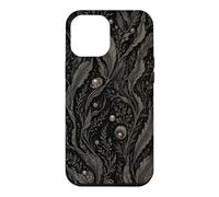 Carcasa para iPhone 12 Pro MAX Arte botánico de Algas Marinas oscuras del océano del Bosque de alg