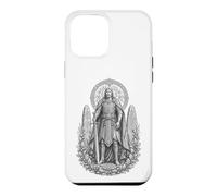 Carcasa para iPhone 12 Pro MAX Arte de Nuada Celtic Silver Hand Warrior King Line