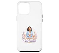 Carcasa para iPhone 12 Pro MAX Arte Floral de Fuerza de Mujer irrompible empoderada