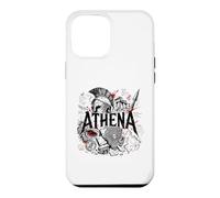 Carcasa para iPhone 12 Pro MAX Atenea Diosa Guerrera Griega Antigua Búho Esparta