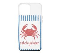 Carcasa para iPhone 12 Pro MAX Atrapa ya más Tarde Cangrejo Sailorcore Fishermencore