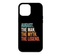 Carcasa para iPhone 12 Pro MAX August The Man The Myth The Legend Nombre August