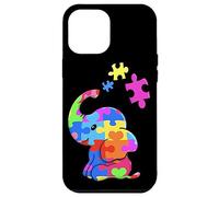 Carcasa para iPhone 12 Pro MAX Autism Elephant Gift Autism Awareness Autistic Black