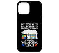 Carcasa para iPhone 12 Pro MAX Autismo Mama Bear I Will Speak Fight Advocate For You